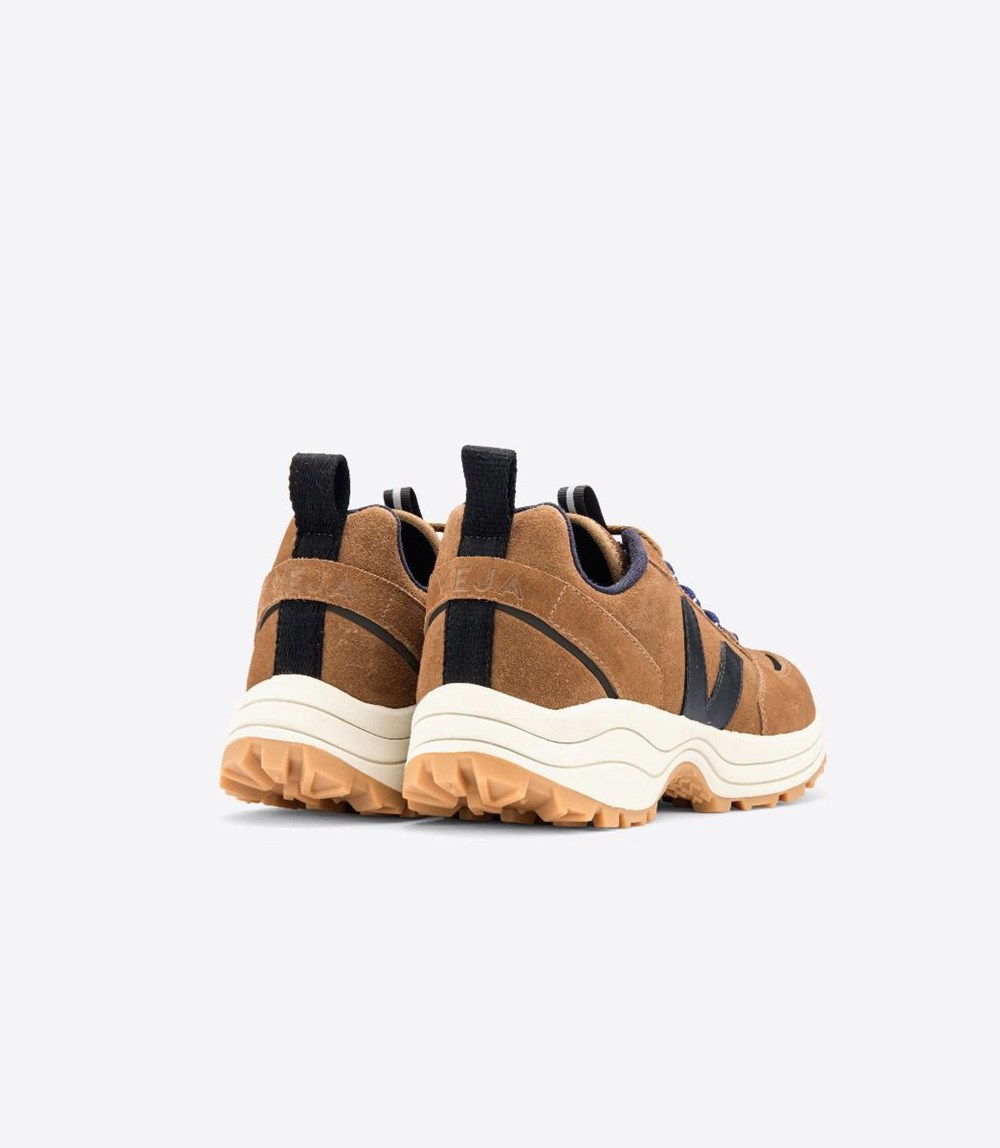 Veja Trainers Mens Brown/Black - Venturi Suede - YHGV-29654